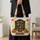 Autumn Bookshelf with Pumpkins for Cozy Fall Reading and Book Lover Gift Giving Quilted Tote Bag - 4