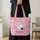 Kawaii Cat Ghosts with Pink Halloween Charm for Spooky Season Gift Giving Quilted Tote Bag - 4