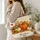 Autumn Pumpkin Harvest with Maple Leaves for Thanksgiving Gatherings and Fall Picnics Quilted Tote Bag - 3