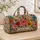 Bohemian Wildflower Garden for Sunny Beach Days, Travel, and Weekend Getaways Quilted Weekend Bag - 4