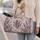 Lavender Botanical Blooms for Coastal Getaways, Beach Days and Relaxed Weekend Escapes Quilted Weekend Bag - 2