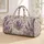 Lavender Botanical Blooms for Coastal Getaways, Beach Days and Relaxed Weekend Escapes Quilted Weekend Bag - 1