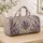 Lavender Botanical Blooms for Coastal Getaways, Beach Days and Relaxed Weekend Escapes Quilted Weekend Bag - 4