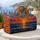Golden Ocean Sunset and Rolling Waves for Relaxed Coastal Getaways and Summer Travel Quilted Weekend Bag - 5