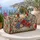 Vintage Red And Blue Garden Florals For Relaxed Weekend Getaways And Resort Travel Quilted Weekend Bag - 5