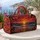 Tropical Beach Sunset Ocean Waves for Coastal Getaways and Relaxed Travel Quilted Weekend Bag - 5