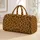 Leopard Spots And Golden Ochre For Beach Days And Weekend Travel Adventures Quilted Weekend Bag - 1
