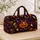 Halloween Pumpkins, Bones and Candy for Spooky October Getaways and Festive Travel Quilted Weekend Bag - 4