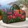 Pink Tulip Blooms and Sunset Hues for Spring Getaways and Garden Escapes Travel Quilted Weekend Bag - 5