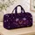 Neon Halloween Ghosts, Pumpkins And Spiderwebs For Spooky Seasonal Getaways And Parties Quilted Weekend Bag - 4
