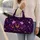 Neon Halloween Ghosts, Pumpkins And Spiderwebs For Spooky Seasonal Getaways And Parties Quilted Weekend Bag - 2