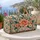 Peach Rose and Teal Botanical Florals for Sunny Beach Days and Relaxed Weekend Getaways Quilted Weekend Bag - 5