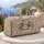 Blush Hearts and Daisy Botanicals for Beach Days, Summer Travel, and Coastal Getaways Quilted Weekend Bag - 5