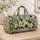 Ivory Magnolia and Lush Green Leaves for Coastal Getaways and Relaxed Summer Escapes Quilted Weekend Bag - 4