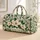 Ivory Magnolia and Lush Green Leaves for Coastal Getaways and Relaxed Summer Escapes Quilted Weekend Bag - 1