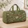 Sage Green Wildflower Meadow for Bohemian Travel and Relaxed Weekend Getaways Quilted Weekend Bag - 4
