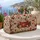 Cocoa Mugs and Peppermint Florals for Cozy Holiday Getaways and Resort Escapes Quilted Weekend Bag - 5