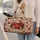 Cocoa Mugs and Peppermint Florals for Cozy Holiday Getaways and Resort Escapes Quilted Weekend Bag - 2