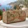 Bohemian Terracotta Sage Patchwork Motifs for Beachside Getaways and Summer Travel Quilted Weekend Bag - 5