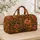 Leopard Spots and Sunset Hues for Beach Days and Bohemian Getaways Quilted Weekend Bag - 4