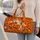 Playful Halloween Cat and Pumpkin for Cozy Autumn Getaways and Seasonal Gifting for Friends Quilted Weekend Bag - 2