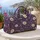 Purple Wildflower Blooms for Bohemian Weekend Getaways and Relaxed Travel Lovers Quilted Weekend Bag - 5