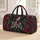 Ivory Skeleton and Crimson Roses for Halloween Getaways and Autumn Weekend Adventures Quilted Weekend Bag - 1