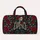 Ivory Skeleton and Crimson Roses for Halloween Getaways and Autumn Weekend Adventures Quilted Weekend Bag - 6