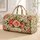 Blush Camellias and Green Vines for Sunny Coastal Getaways and Garden Escapes Quilted Weekend Bag - 1