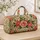 Blush Camellias and Green Vines for Sunny Coastal Getaways and Garden Escapes Quilted Weekend Bag - 4