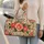 Blush Camellias and Green Vines for Sunny Coastal Getaways and Garden Escapes Quilted Weekend Bag - 2
