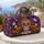 Halloween Skull, Pumpkin and Floral Motifs for Spooky Autumn Getaways for Her Quilted Weekend Bag - 5