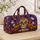 Halloween Skull, Pumpkin and Floral Motifs for Spooky Autumn Getaways for Her Quilted Weekend Bag - 4