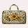 Sunflowers and Cream Roses for Beach Getaways, Summer Holidays and Bohemian Travel Style Quilted Weekend Bag - 6