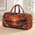 Ocean Sunset Waves And Bohemian Blooms For Beach Getaways And Coastal Travel Quilted Weekend Bag - 1