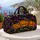 Neon Jack-O-Lanterns And Bats For Spooky Halloween Getaways And Autumn Escapes Quilted Weekend Bag - 5