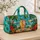 Tropical Surfboards and Palm Trees for Sunny Beach Getaways and Coastal Vacation Travel Quilted Weekend Bag - 4
