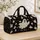 Ivory Halloween Ghosts and Stars for Spooky Seasonal Getaways and Fall Adventures Quilted Weekend Bag - 4