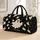 Ivory Halloween Ghosts and Stars for Spooky Seasonal Getaways and Fall Adventures Quilted Weekend Bag - 1