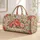 Coral Peony and Rose Blooms for Coastal Getaways and Relaxed Summer Beach Days Quilted Weekend Bag - 1