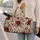 Vintage Red Rose Florals for Romantic Getaways and Everyday Travel, Women and Men Quilted Weekend Bag - 2