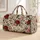Vintage Red Rose Florals for Romantic Getaways and Everyday Travel, Women and Men Quilted Weekend Bag - 1