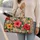 Vibrant Tropical Hibiscus Flowers for Beach Getaways and Relaxed Vacation Travel Quilted Weekend Bag - 2