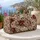 Vintage Burgundy Rose Botanicals for Spa Retreats, Yoga Days, and Weekend Getaways Quilted Weekend Bag - 5