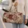 Vintage Burgundy Rose Botanicals for Spa Retreats, Yoga Days, and Weekend Getaways Quilted Weekend Bag - 2
