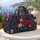 Americana Wildflowers and Stars for Coastal Getaways, Summer Travel, and Beach Days Quilted Weekend Bag - 5