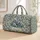 Blue Floral Paisley Botanicals for Camping Getaways and Outdoor Escapes for Everyone Quilted Weekend Bag - 1