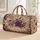 Vintage Violet Rose Florals for Tropical Beach Getaways and Leisure Travel Quilted Weekend Bag - 1