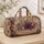 Vintage Violet Rose Florals for Tropical Beach Getaways and Leisure Travel Quilted Weekend Bag - 4