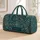 Teal Paisley and Floral Motifs for Beach Holidays and Weekend Getaways for All Quilted Weekend Bag - 1
